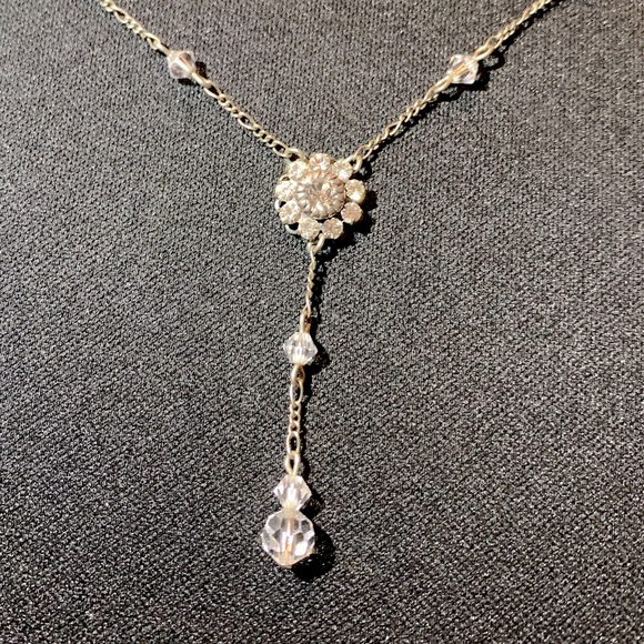 Cz Floral Choker Necklace - NWOT - Picture 2 of 3